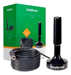 Kit conversor digital para tv + antena digital Interna Amplificada - PRO