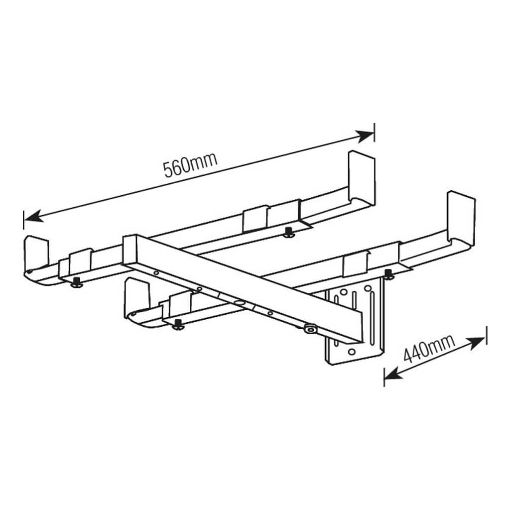 Suporte para Microondas Preto 3.4 (Brasforma)