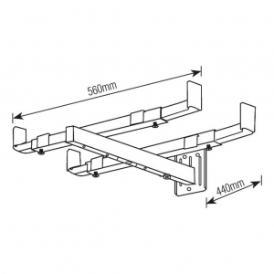 Suporte para Microondas Preto 3.4 (Brasforma)