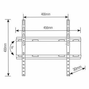 Suporte TV Inclinável Slim 32-55 Sbrp415(Brasforma)